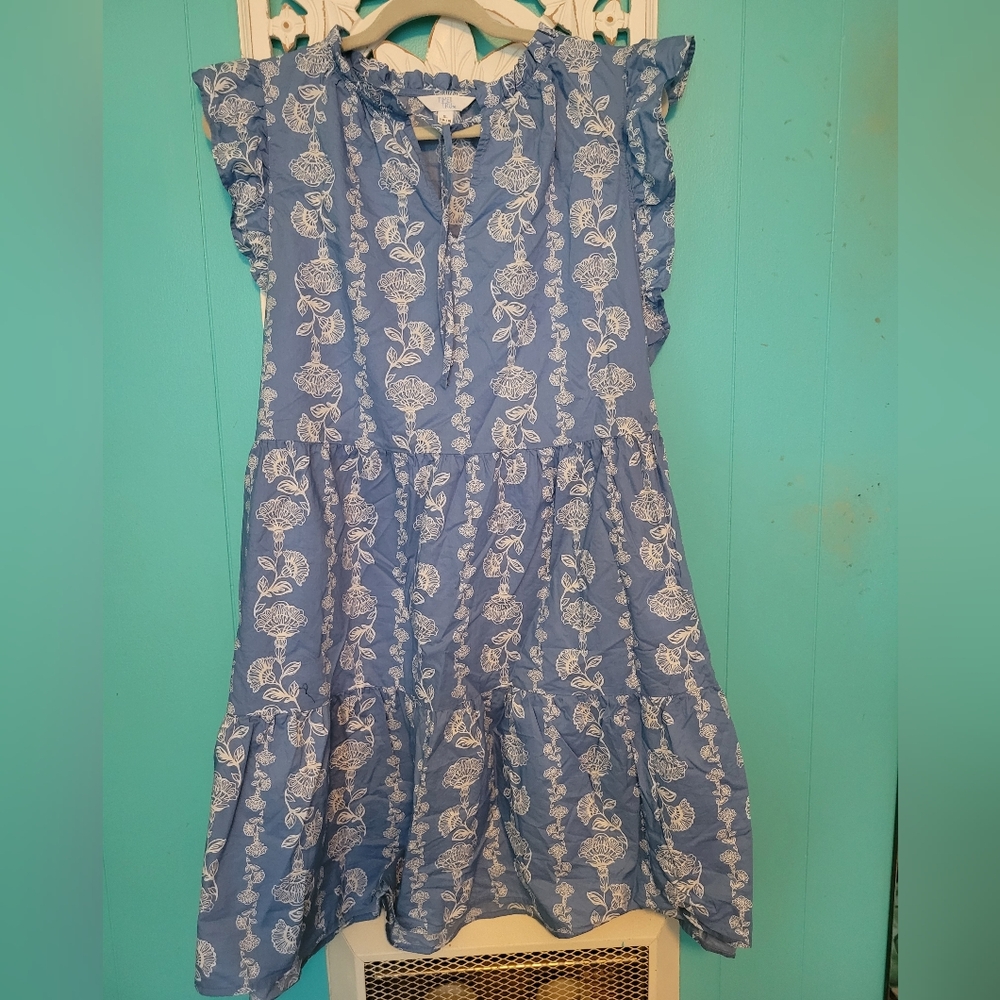 Blue Floral Dress